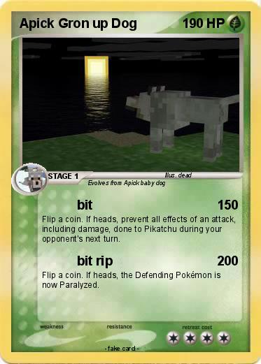 Pokemon Apick Gron up Dog