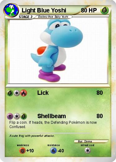 Pokemon Light Blue Yoshi