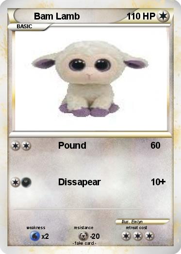 Pokemon Bam Lamb