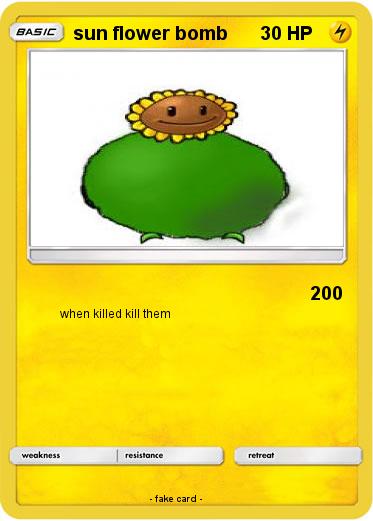 Pokemon sun flower bomb