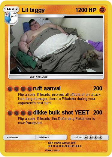 Pokemon Lil biggy                    1                      1