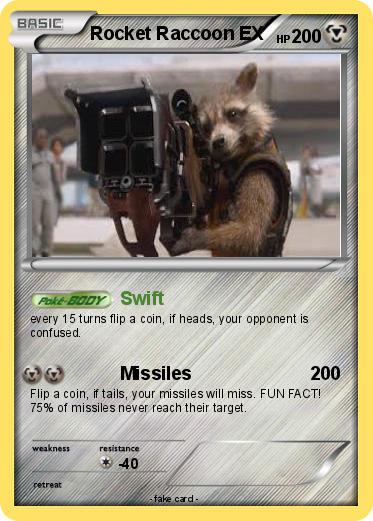 Pokemon Rocket Raccoon EX