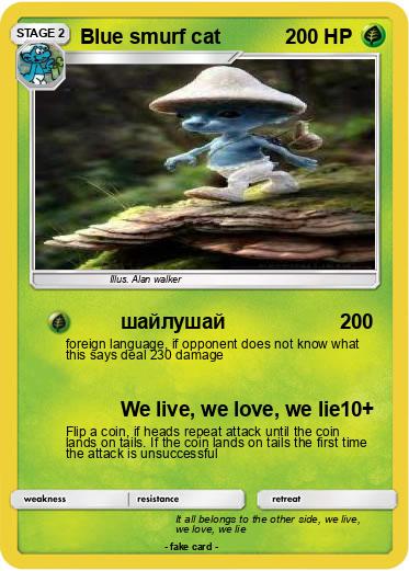 Pokemon Blue smurf cat