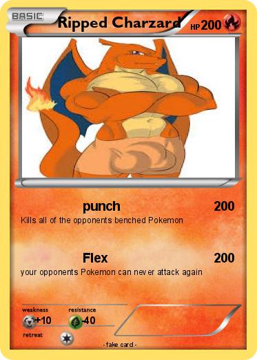 Pokemon Ripped Charzard