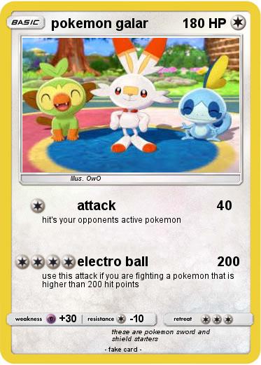 Pokemon pokemon galar