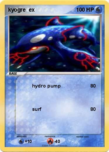 Pokemon kyogre  ex