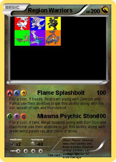 Pokemon Region Warriors