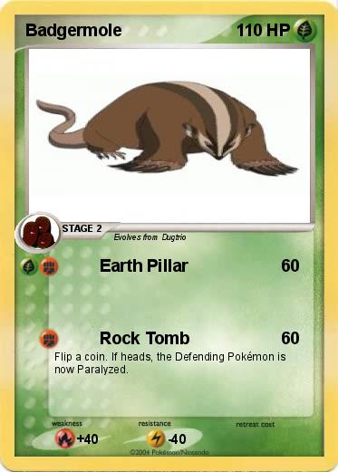 Pokemon Badgermole