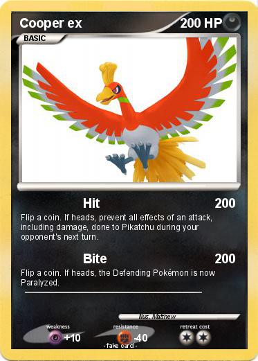 Pokemon Cooper ex