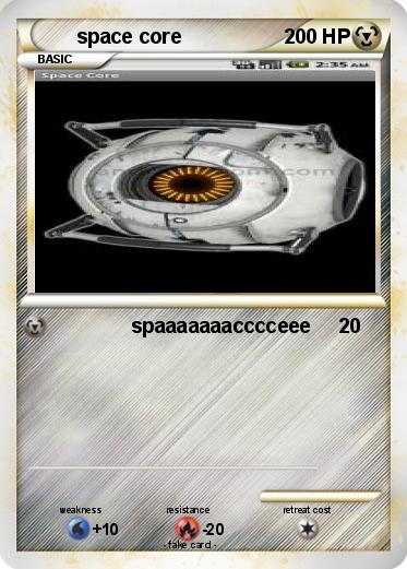 Pokemon space core Pokemon space core