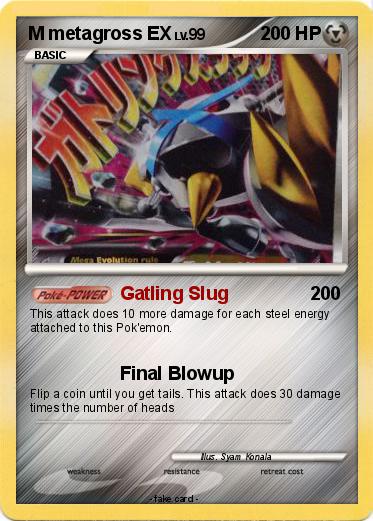 Pokemon M metagross EX