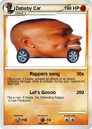 Pokemon Dababy Car