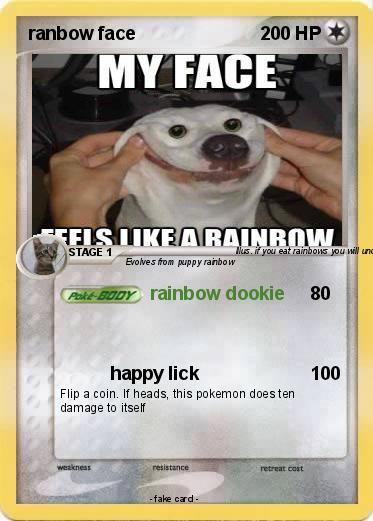 Pokemon ranbow face