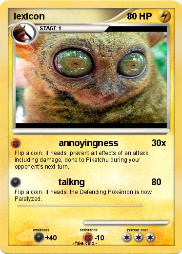 Pokemon lexicon