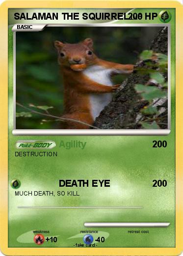 Pokemon SALAMAN THE SQUIRREL