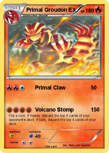 Pokemon Primal Groudon EX