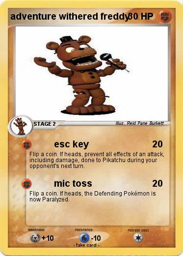 Pokemon adventure withered freddy