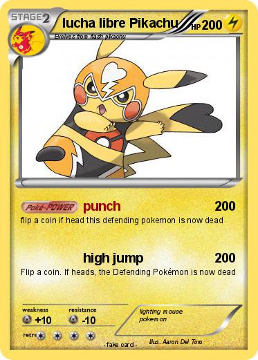 Pokemon lucha libre Pikachu