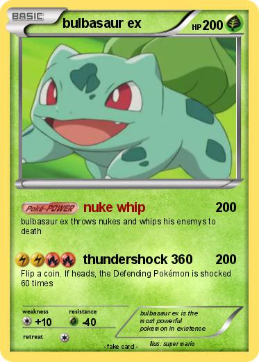 Pokemon bulbasaur ex
