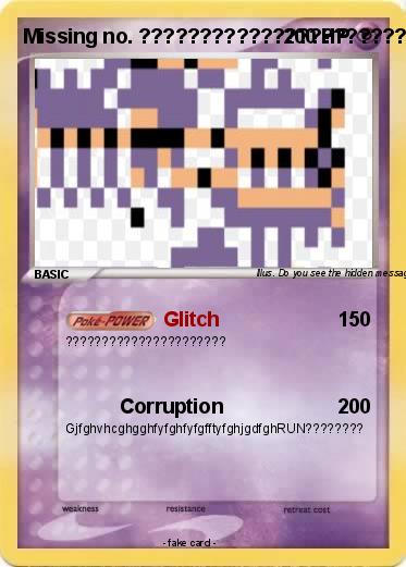 Pokemon Missing no. ??????????????????????????????????