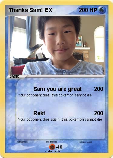 Pokemon Thanks Sam! EX