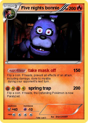 Pokemon Five nights bonnie