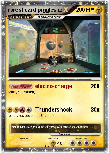 Pokemon rarest card piggles