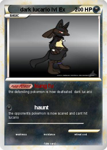 Pokemon dark lucario lvl Ex