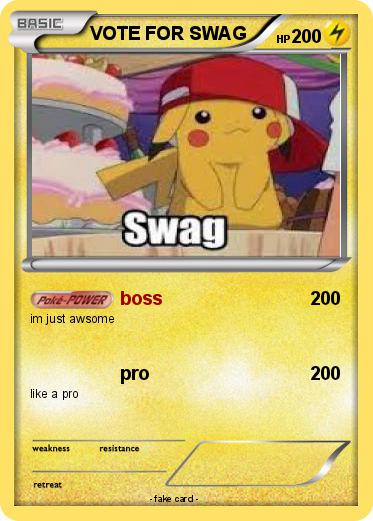 Pokemon VOTE FOR SWAG