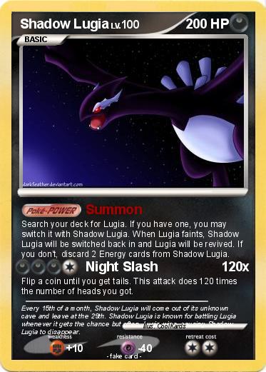 Pokemon Shadow Lugia