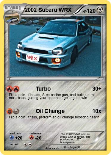 Pokemon 2002 Subaru WRX