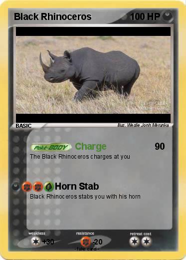 Pokemon Black Rhinoceros