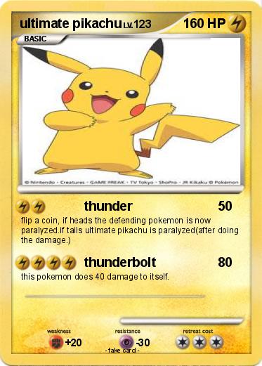 Pokemon ultimate pikachu