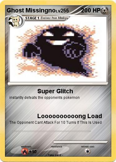 Pokemon Ghost Missingno