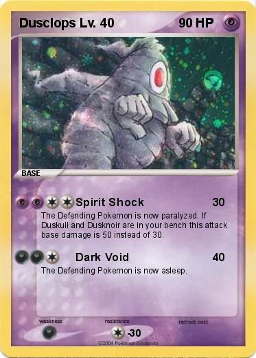 Pokemon Dusclops Lv. 40