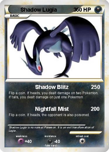 Pokemon Shadow Lugia           3