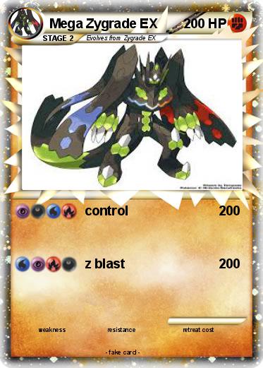 Pokemon Mega Zygrade EX