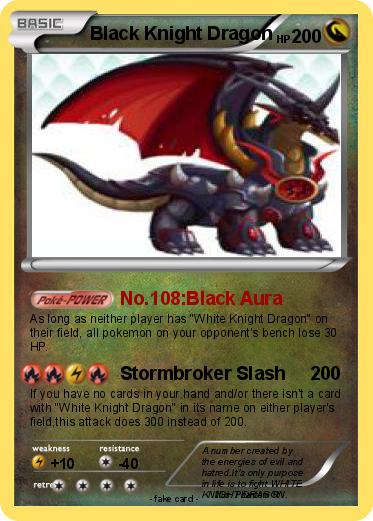 Pokemon Black Knight Dragon