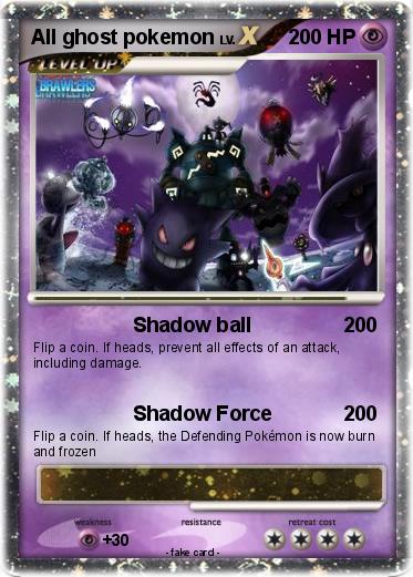 Pokemon All ghost pokemon