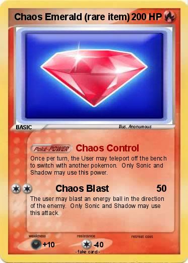 Pokemon Chaos Emerald (rare item)
