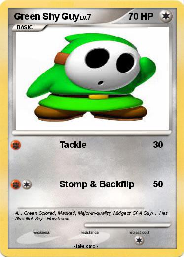 Pokemon Green Shy Guy