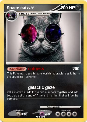 Pokemon Space cat