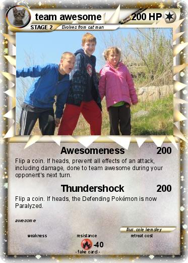 Pokemon team awesome