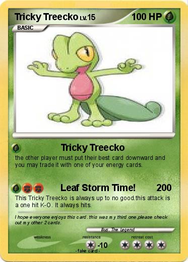 Pokemon Tricky Treecko