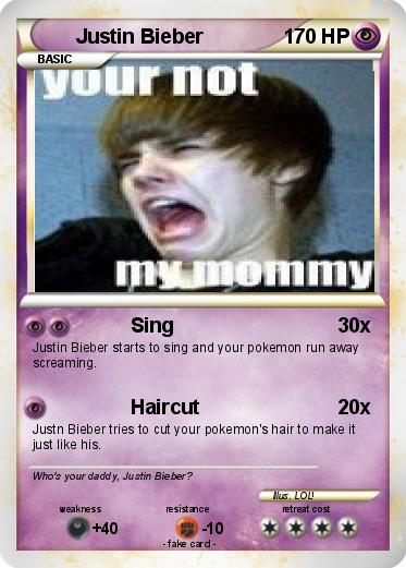 Pokemon Justin Bieber