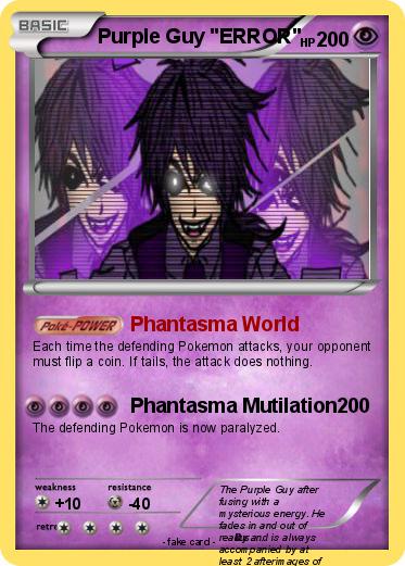 Pokemon Purple Guy "ERROR"