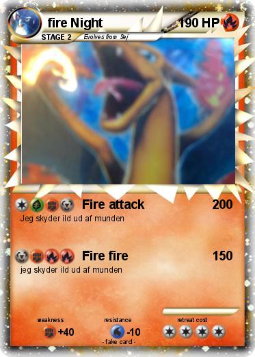 Pokemon fire Night