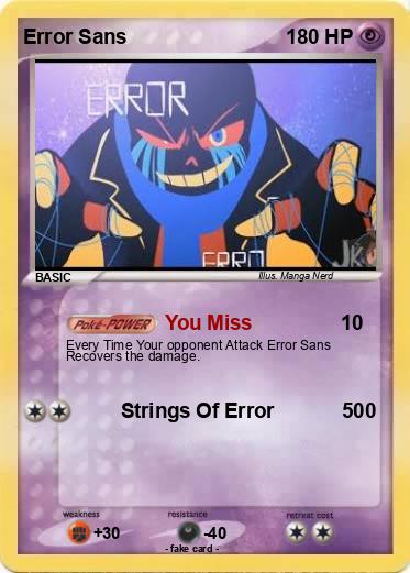 Pokemon Error Sans