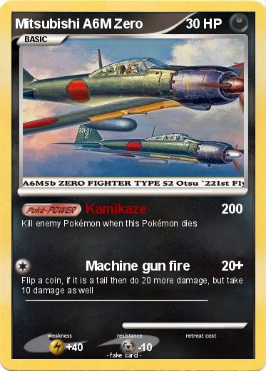 Pokemon Mitsubishi A6M Zero