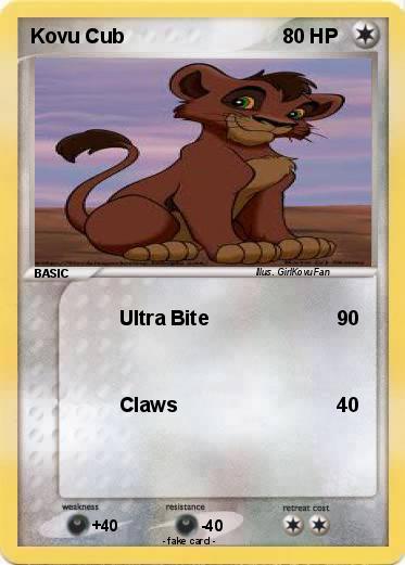 Pokemon Kovu Cub